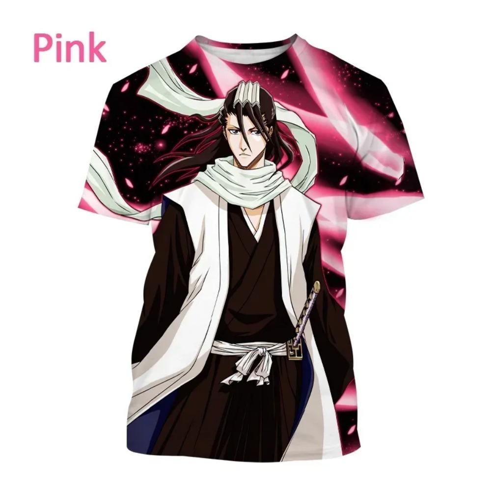 Moda Uomo Cool Kurosaki Ichigo Girocollo Casual Unisex Cosplay Maglietta Cool Anime Giapponese BLEACH Stampa 3D Maglietta Top