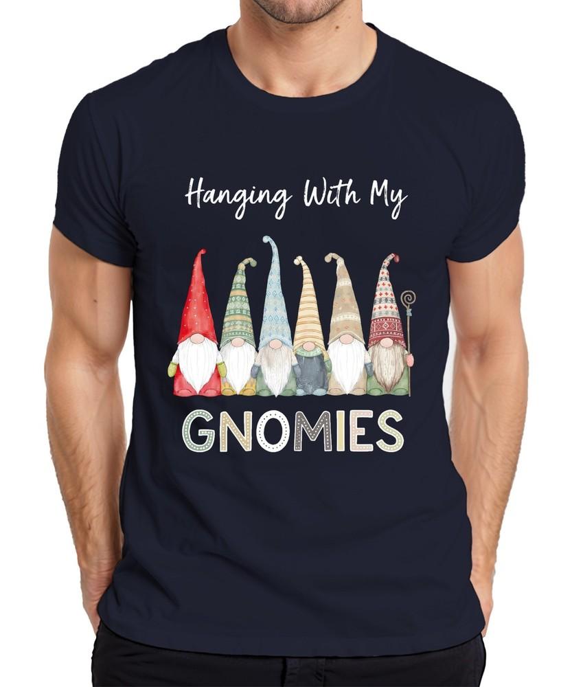 Hanging With My Gnomies Christmas Gnome Gnome Scandinavian Unisexs Tshirt S