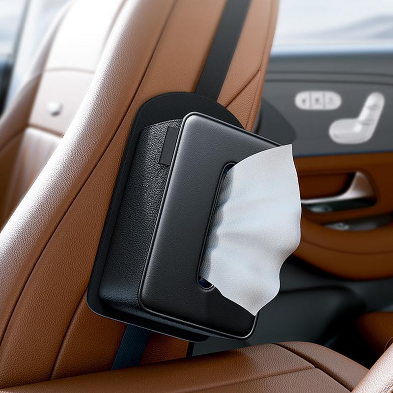 Seat Side Organizer Tissue Holder Tissue Box Holder Car Organizer Multi-Purpose Caravan Truck Waterproof Artificial Leather