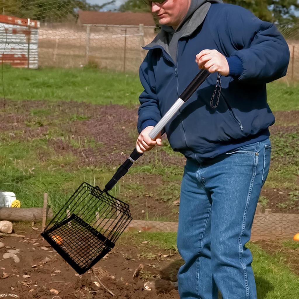 Litter Scooper Sifting Cat Litter Box Scooper Shovel Long Handle Poop Cleaning Sifter Shovel For Household Small Space Living