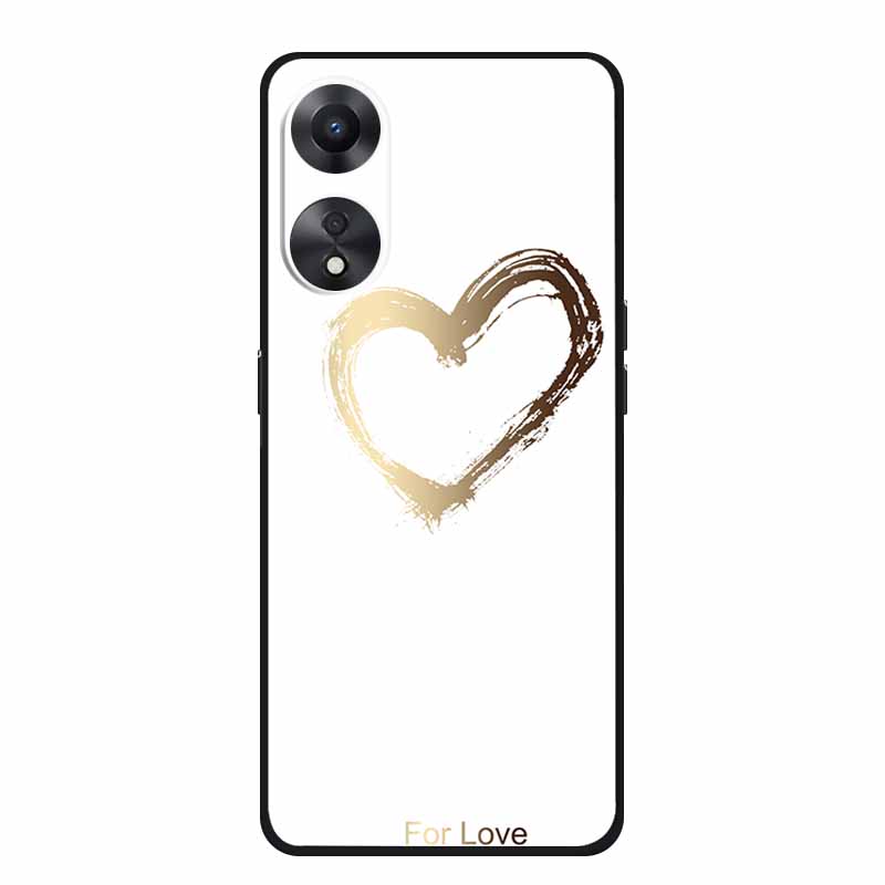 For OPPO A78 5G Case Fashion Silicone Soft TPU Back Cover For Oppo A58 A58X 5G OPPOA78 5G Phone Cases Shockproof CPH2483 Fundas