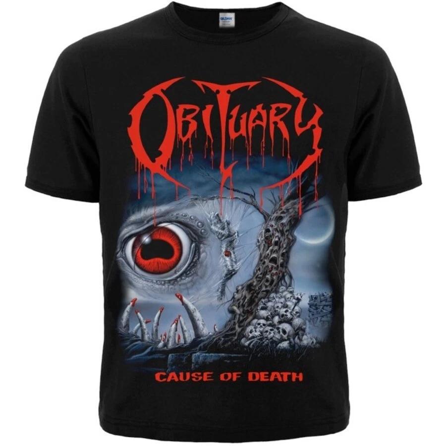 Obituary Cause of Death Black T-Shirt death morbid angel 3XL