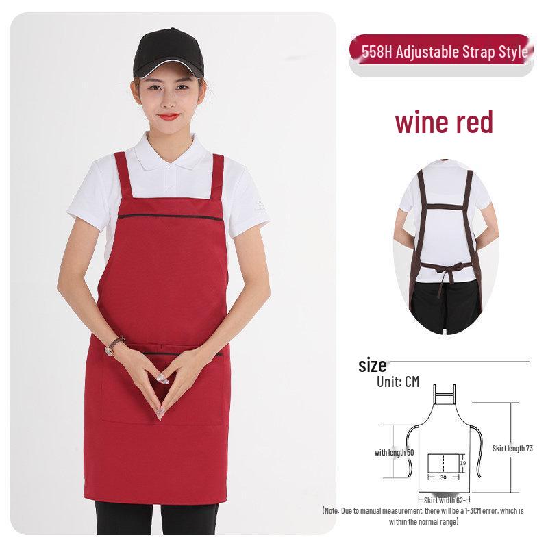 Premium Women's Waterproof Work Apron with Custom Logo for Restaurants, Cafes, Hotels, Flower Shops, and Supermarkets