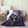 Cute Cartoon Dragon Fleece Throw Blanket Polka Dot Mushroom Twin Size Plush Jungle Butterfly Fantasy Western Dragon Bed Sofa Cov