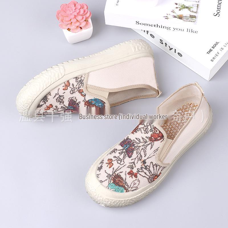 Women s Slip-On Canvas Shoes - Spring/Summer Comfort, Soft Sole, Breathable Casual Wear 36