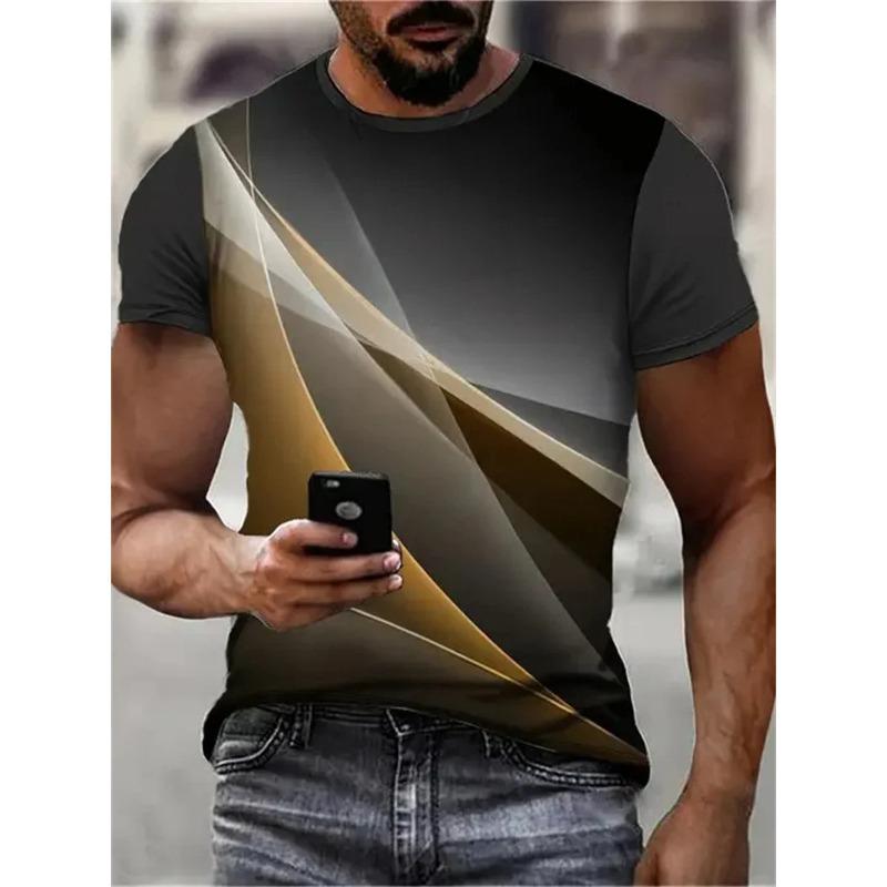 Herren Schwarz Rotes Drip Print T-Shirt Lässig Rundhals Kurzarm Streetwear Grafik Tops