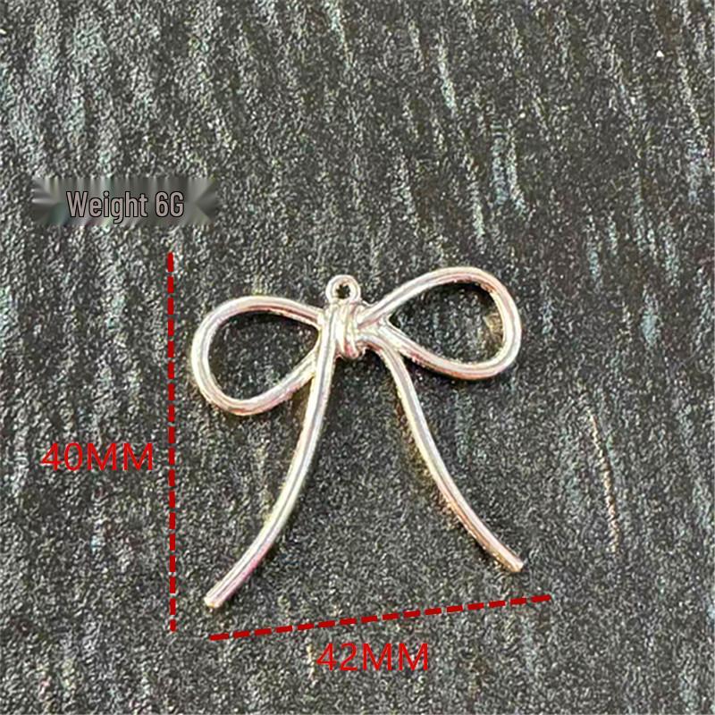 Trendy Bowknot Earrings & Pendants: Japanese & Korean Alloy Jewelry Charms
