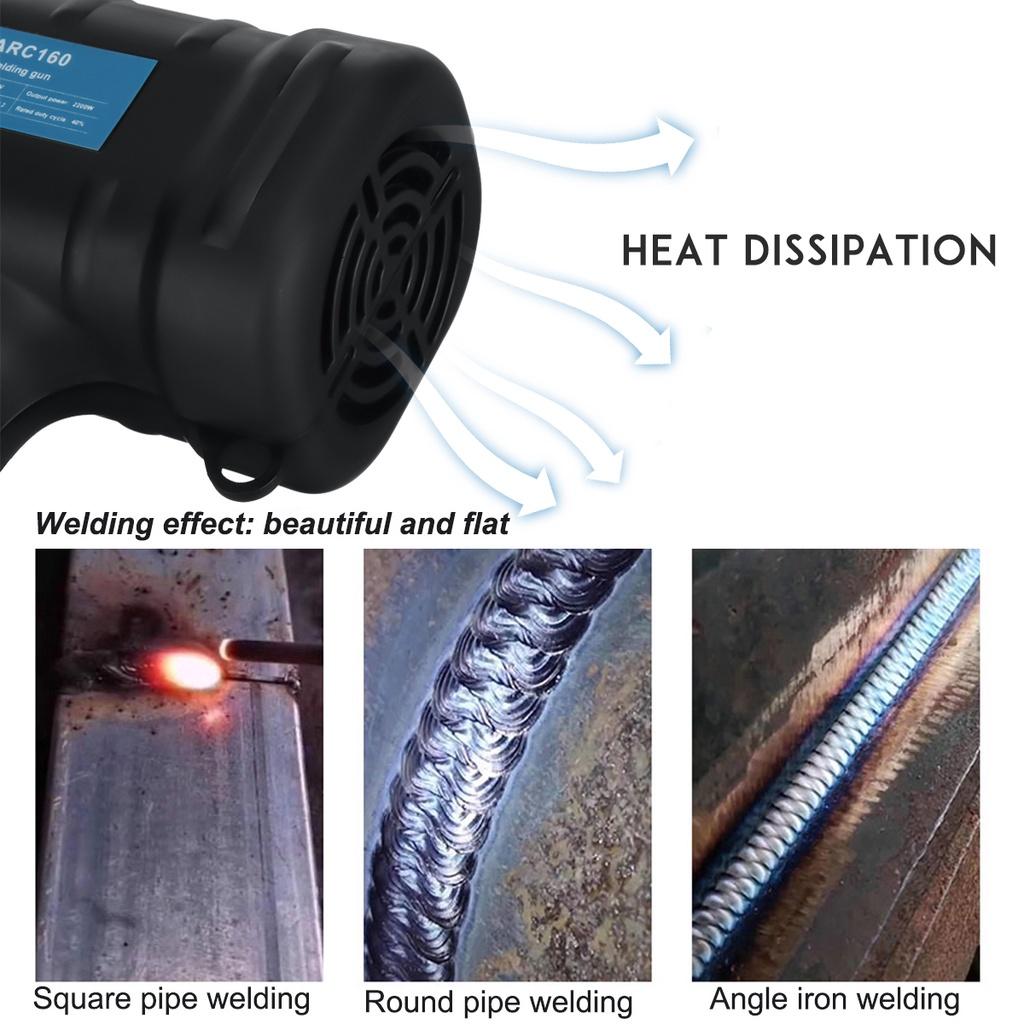 10-160A 2200W Electric Arc Welding Machine Portable Automatic IGBT ARC Inverter Welding Digital Intelligent Welder