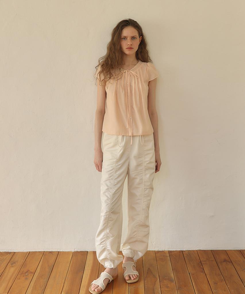 OURO Nylon String Jogger Pants [ Cream ]