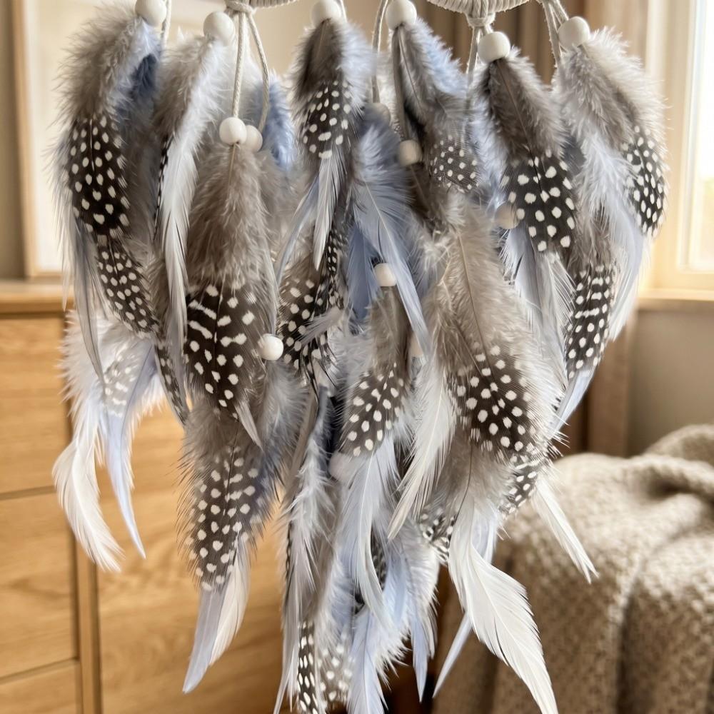18.8in Owl Dreamcatcher Owl Handmade Dreamcatcher Owl Feather Decor Bedroom Wall Decor