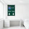 Vintage Interstate 95 South New York Road Sign Metal Tin Sign Aged Weathered Rustic Wall Decor for Bar Pub Home Cafe Man Cave 8x