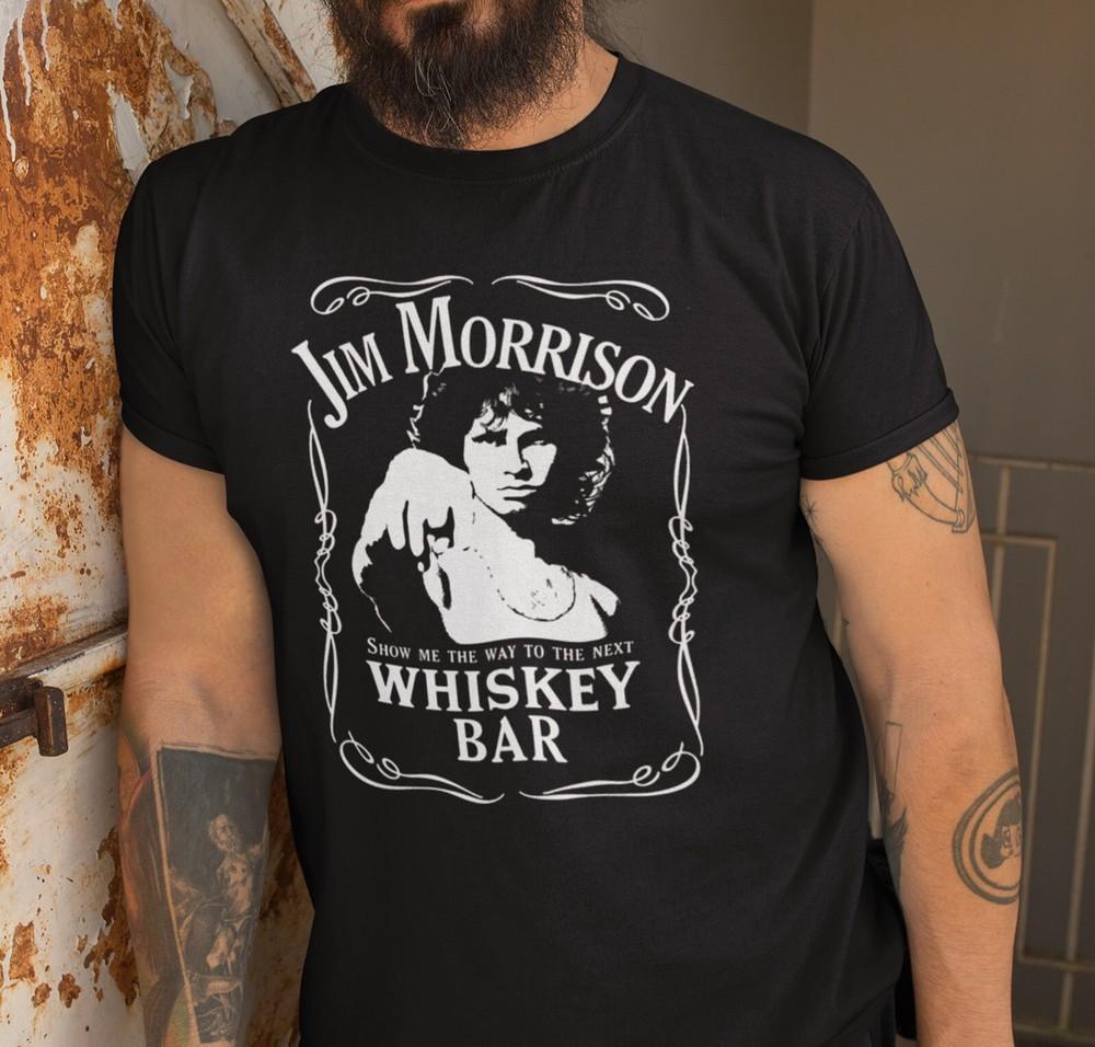 Maglietta Jim Morrison Whiskey Bar Maglietta The Doors Maglietta Band Rock Break On Through T-Shirt Unisex