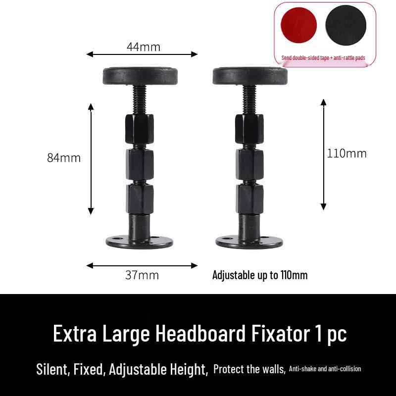 Regulowany Stabilizator Zagłówka Łóżka - Przeciwwstrząsowy, Przeciwko Kołysaniu, Przeciwskrzypiąca Podkładka Ścienna