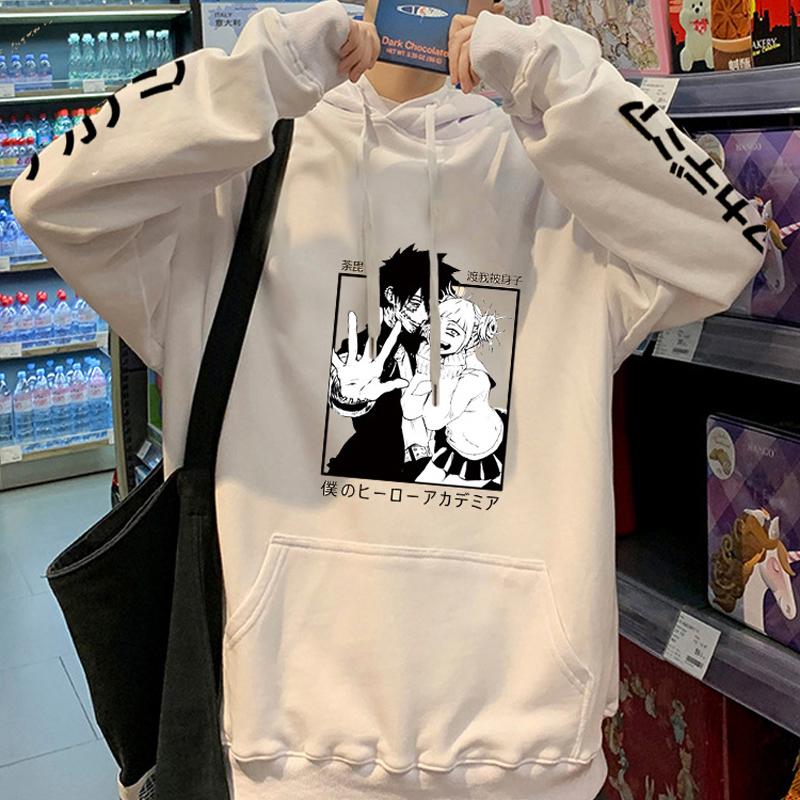 Himiko Toga Roztomilý potisk Mikina s kapucí Anime My Hero Academia Mikina Pánská Dámská Oblečení Plus Size Streetwear Harajuku Unisex Mikina