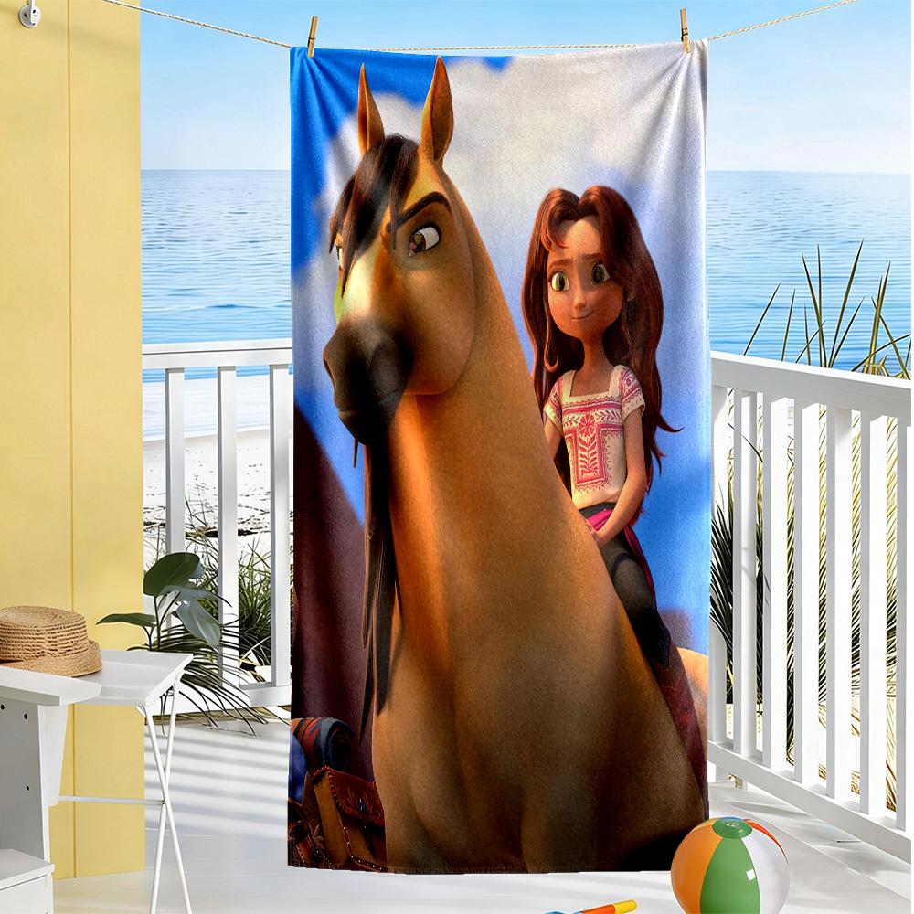 Demon Hunter Beach Towel Quick-Dry Soft Microfiber Comfortable Lightweight Suitable for Swimming, Gym, Camping, Yoga Vacation