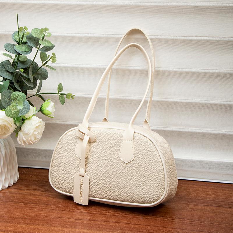 New handbag lychee pattern simple and fashionable shoulder women's bag mobile phone bag