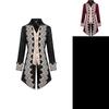 Hochwertige Polyester Steam Punk Jacke mit Spitzendetails für Herren