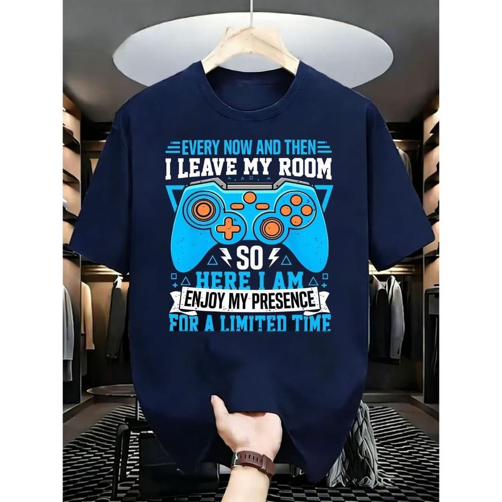 New High Quality Trend Gamepad Graphic Monogrammed Tshirts for Unisex and Women with Matching Loose Crewneck Short Sleeve Tops