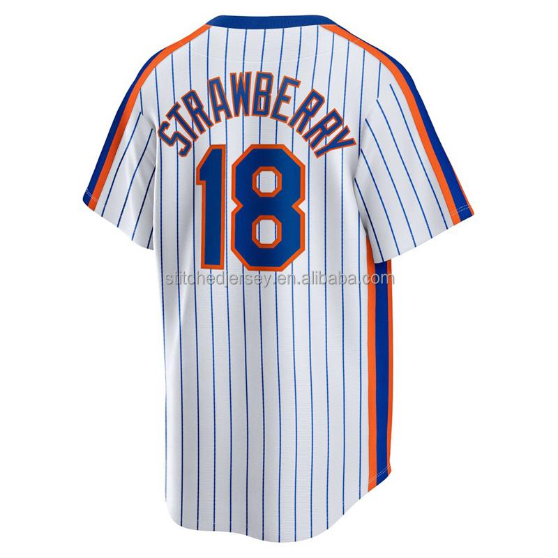 2026 Heißer Stil Herren Genäht #12 #18 #22 Darryl Strawberry Francisco Lindor Juan Soto Baseballtrikot