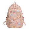 Large Capacity Cartoon Backpack for Men and Women's College Style Cute Little Fresh Printed Schoolbag