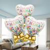 3pcs Mother'S Day Bow Aluminum Film Balloons Printed with The Spanish Words "Mom, Happy Mother'S Day"  Festival Party Decoration
