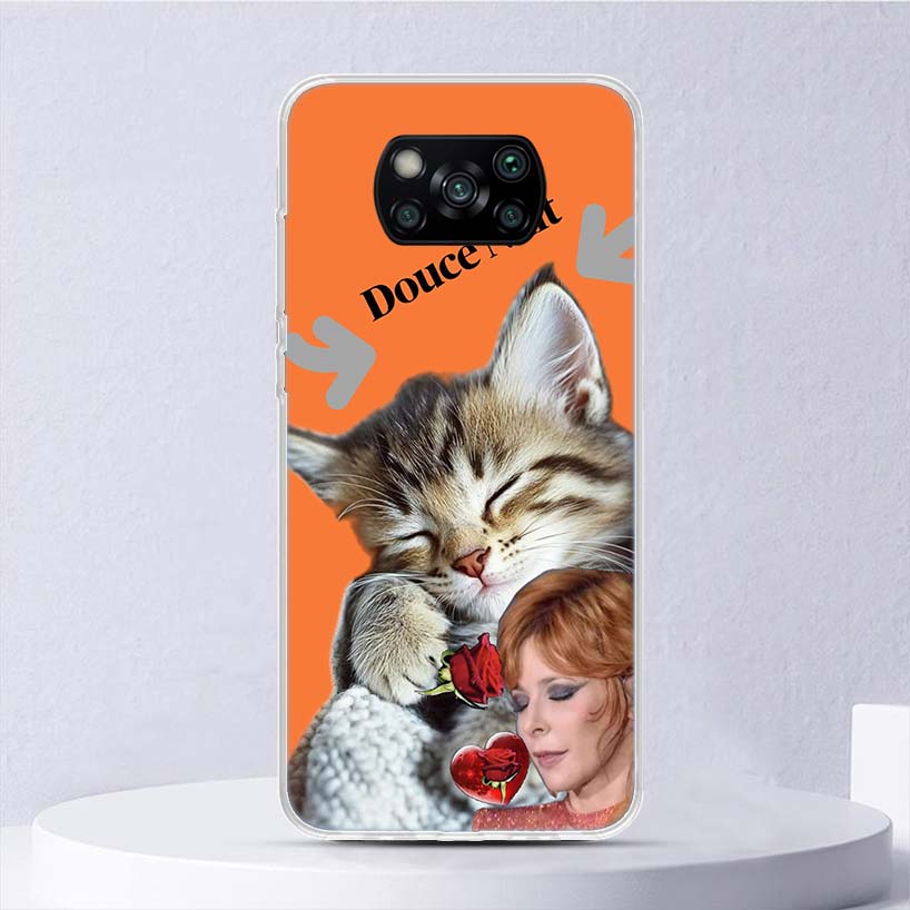 Mylene Farmer Soft Case For Xiaomi Poco X7 X6 X5 X4 X3 Nfc F7 Ultra F6 F5 Pro Phone Cover F4 Gt F3 M5S M4 M3 M5 M6 Coque