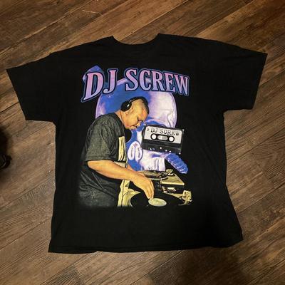 Zeldzaam DJ Screw Korte Mouw Cadeau Voor Fan Zwart S-2345XL Heren T-shirt Unisex T-shirt
