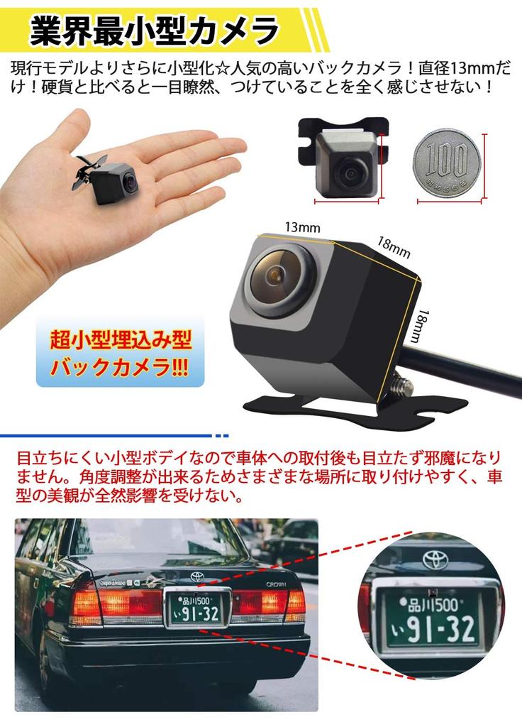 RLANA Car Camera (Industry's Smallest Camera, Rear Camera), Rear Camera/Front Camera, Car Back Camera,