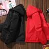 Herren Kapuzenjacke Winter Warmer Mantel Normale Schlanke Parka Einfarbige Baumwollgepolsterte Jacken für Herren Winddichte und Wasserdichte Kleidung