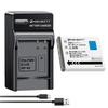 Compatible with PENTAX USB Compatible with FinePix F700 Zoom 1200mAh Camera Battery D-LI8/D-Li85 Charger, 3.7V (2025KL)