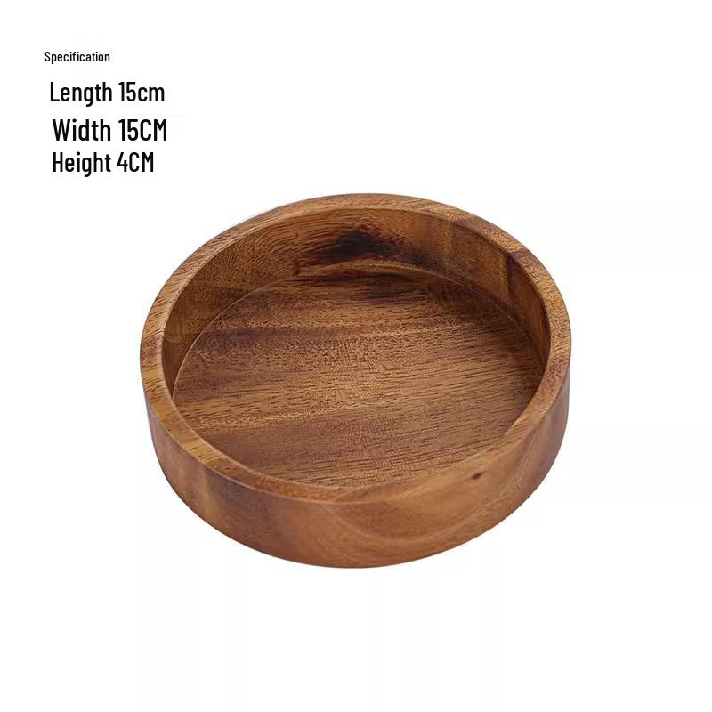 Tavă versatilă din lemn de nuc japonez – Ideală pentru servirea ceaiului, fructelor sau pizzei în hoteluri