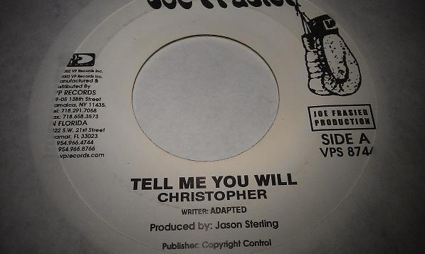 

7inch Record CHRISTOPHER 7 Tell Me You Will VPS8744 Joe Frasier 2002 Jamaica Reggae Ska Dub Used