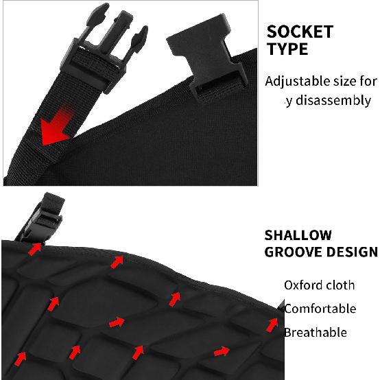 SaferCCTV Motorcycle Seat Cover ATV Padded Seat Protector,Motorcycle Seat Cushion Air Cooling 3D Mesh Motorcycle Seat Pad