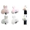 Headrest Pillow Detachable Comfortable Rabbit Shape Car Neck Waist Shoulder Protective