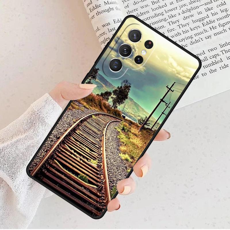 Scenic Railroad Train rail Phone Case For Samsung Galaxy S25 S23 S30 S8 S21 S20 FE S24 S22 Note 10 20 Plus lite Ultra