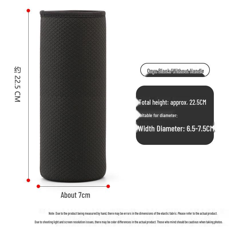 7cm Wide Insulated Water Bottle Sleeve - Thickened, Anti-Fall, Diving Material, Outdoor Use