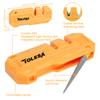 TOLESA 3 In 1 Mini Pocket Knife Sharpener with Diamond Sharpening Rod, Quickly Repair, Restore, Hone Straight and Serrated Blade