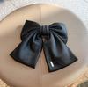 Large Fabric Bow Hair Clip - Korean Fairy Style Ponytail & Top Clip