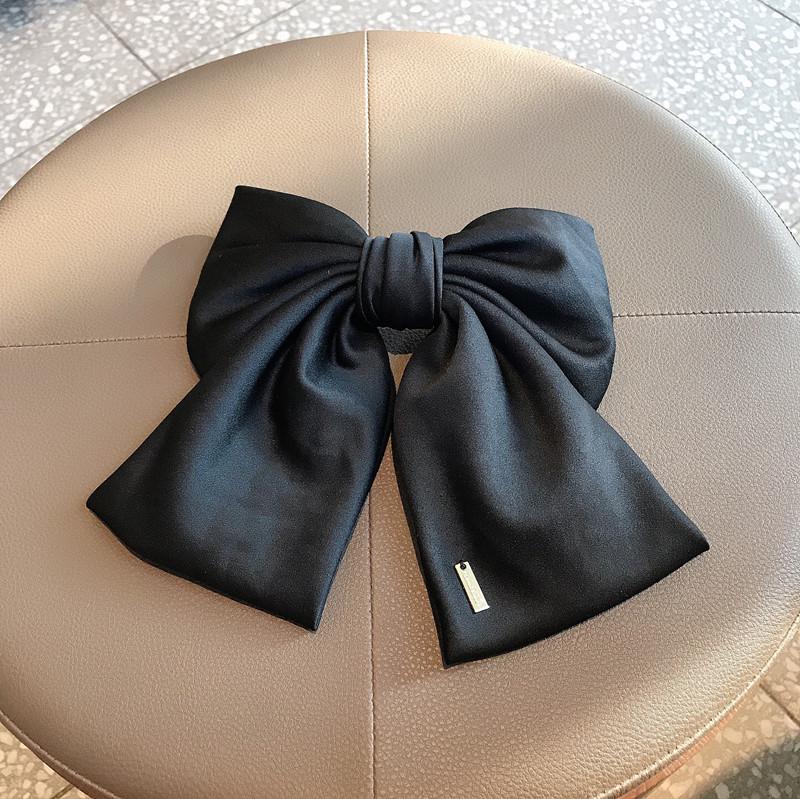 Large Fabric Bow Hair Clip - Korean Fairy Style Ponytail & Top Clip