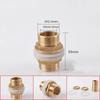 1/8" 1/4" 3/8" 1/2" 3/4" BSPP Male Full Thread Barrel Nipple Bulkhead Brass Connector Water Tank Fitting