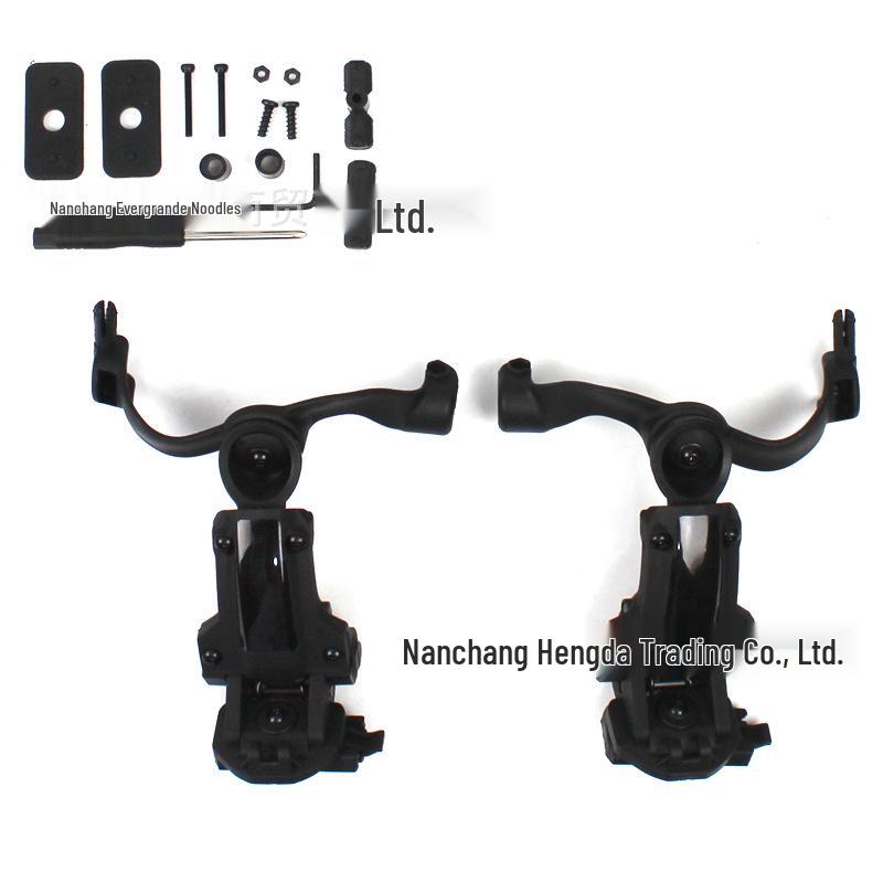 C Series Tactical Headset Stand with Noise Reduction, Wendy Helmet Style, Multi-Angle FAST Rail Adapter