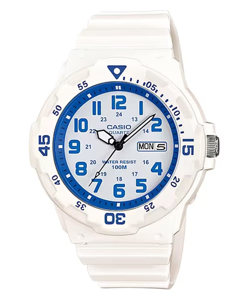 

CASIO Standard Quartz Watch MRW-200H-7EV / -200HC-7B2V Men s Gloss White x Blue / White Overseas Model [Parallel Import]