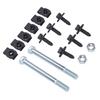 Front Leaf Spring Bracket Mounting Kit with Eye Bolts J Clips K00038 EB Replacement for Camaro Nova 1967 1981