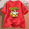 Chicken Banana Women's Summer T-Shirt Clothing Funny Meme Graphic T Shirt for Women Fashion Casual Short Sleeve Tee Shirts Tops