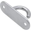 For 2 Pcs Stainless Steel Ceiling Hook, Heavy-duty Oval Opening Pad Eye Plate Anchor, Heavy-duty Screw Wall Mounted Hook