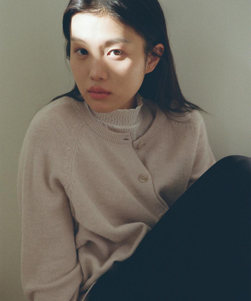 Juliapepe Daily Round Knit Cardigan (Oatmeal Beige)