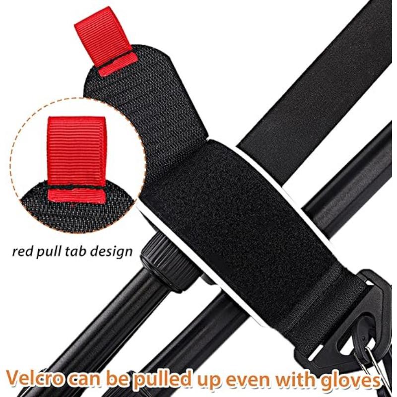 Ski Pole Carrier Strap Fixing Belt Durable Snowboard Shoulder Strap for Skateboarding Winter Outdoor Sports Skis Accessories