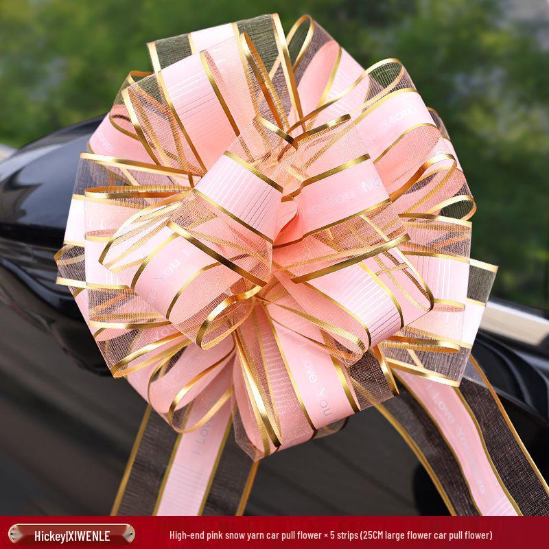 Wedding Car Decoration Set: Ribbon & Flower Kit