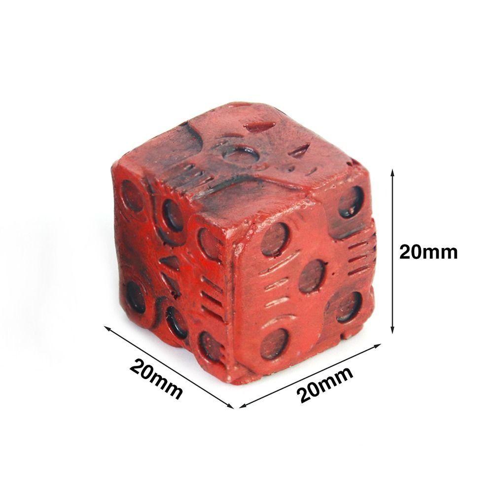 Durable Skull Dice Hand Carved Skeleton Cube Dice Ghostly Dice Set Halloween