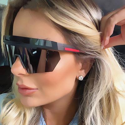 Oversized Wrap Around Sunglasses Goggle Women Men One Piece Shades Riding Cycling Sun Glasses Brand Designer Eyewear UV400 Oculo